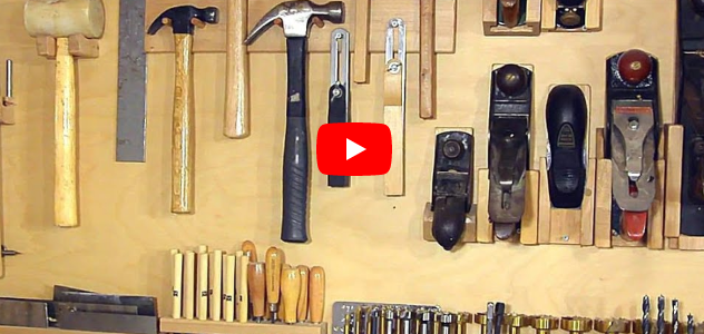 Alternative to a french cleat system for organizing hand tools