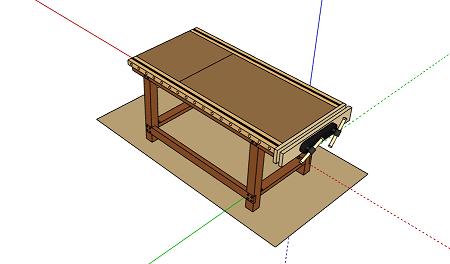 3D Interactive Woodworking Workbench